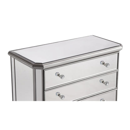 5 Drawer Cabinet 33 in. x 16 in. x 49 in. in silver paint