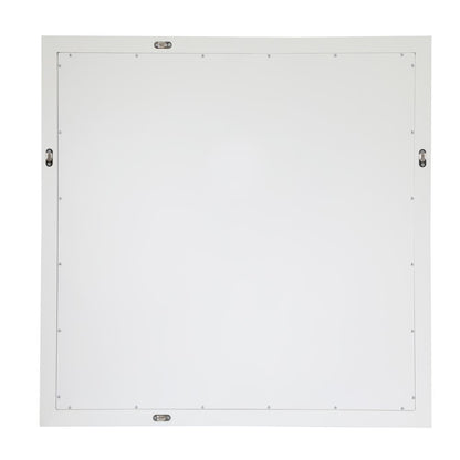 Aqua square vanity mirror 36 inch in White