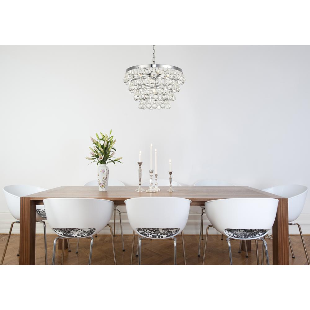 Kora Collection Pendant D17 H10.9 Lt:5 Chrome Finish