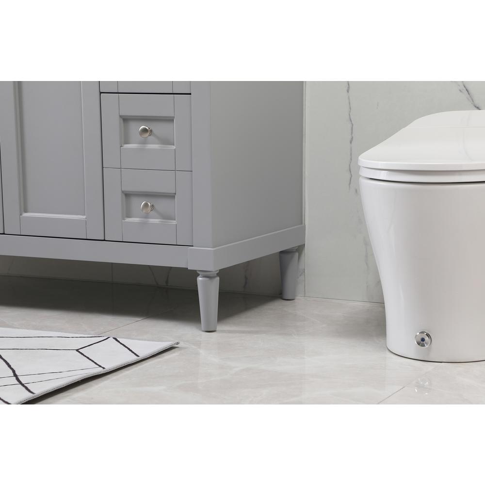 48 inch Single bathroom vanity in grey with backsplash