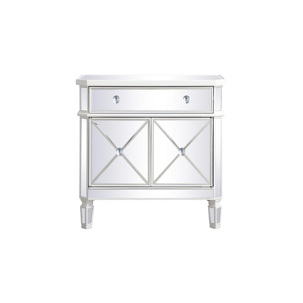 32 inch mirrored cabinet in antique white