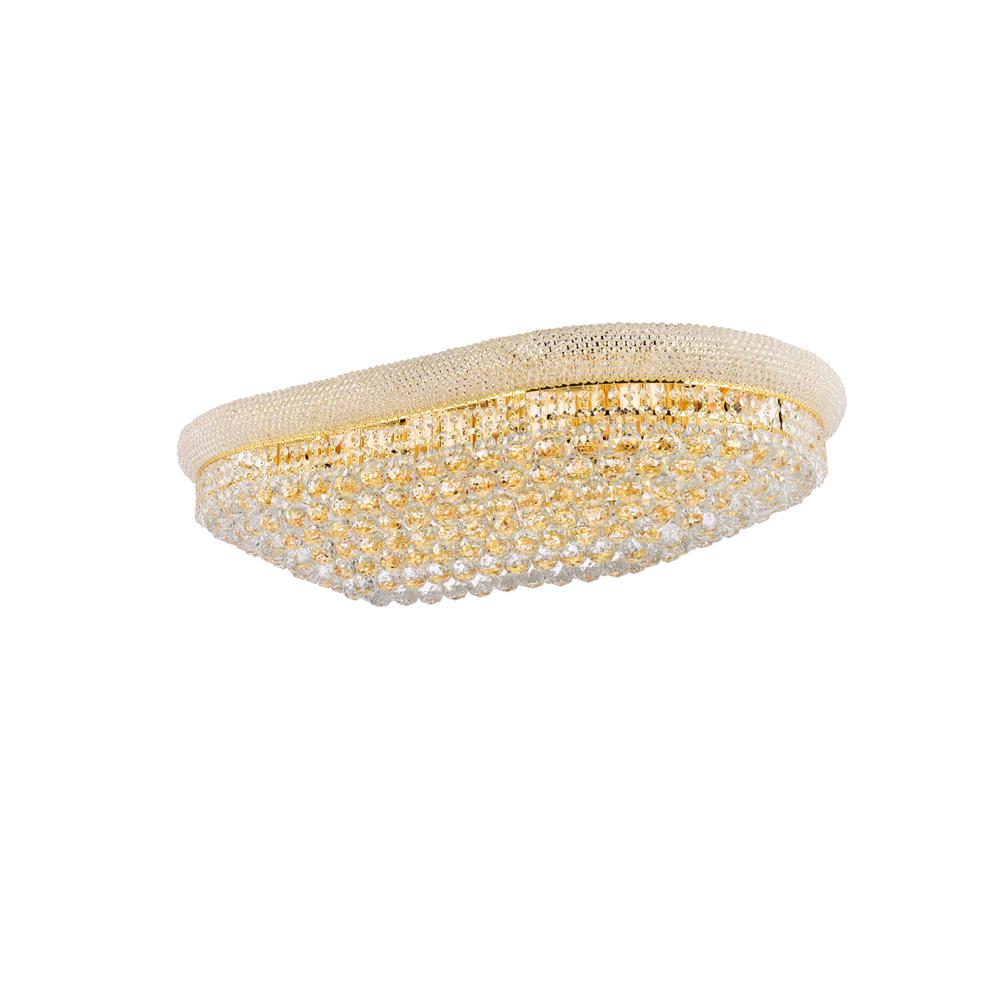 Primo 24 light Gold Flush Mount Clear Royal Cut Crystal