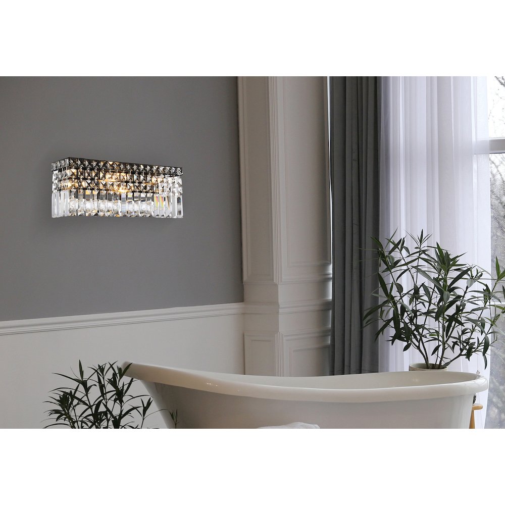 Maxime 18 Inch Black Wall Sconce