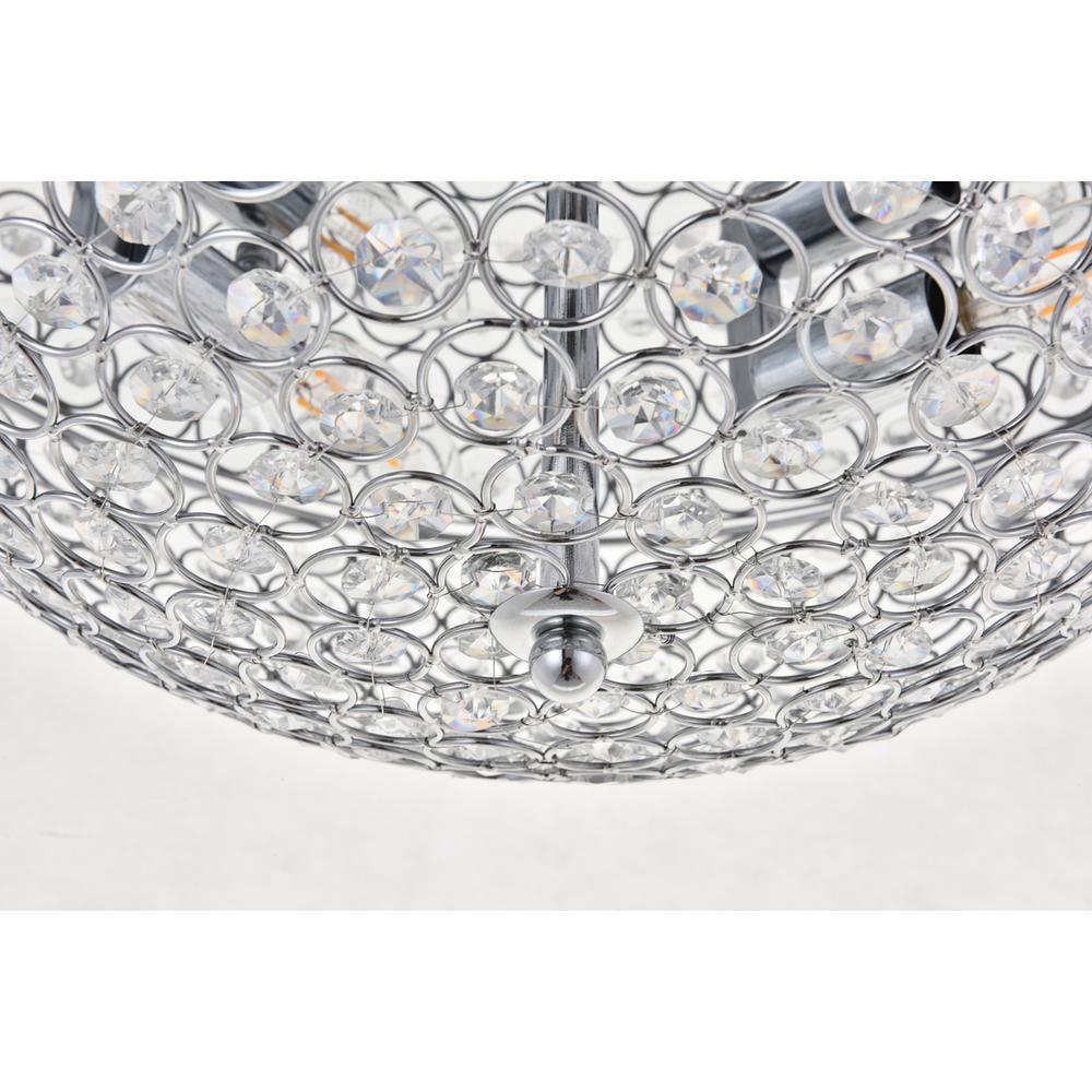 Taye 4 light Chrome Flush Mount