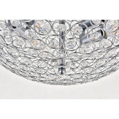 Taye 4 light Chrome Flush Mount