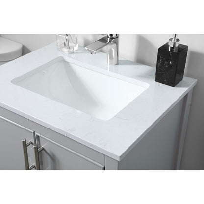 24 Inch SIngle Bathroom Vanity In Grey