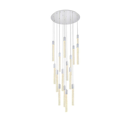 Weston 16 lights pendant in chrome