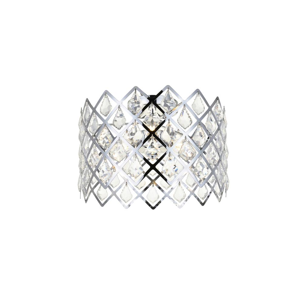 Lyla 13 inch flush mount in chrome