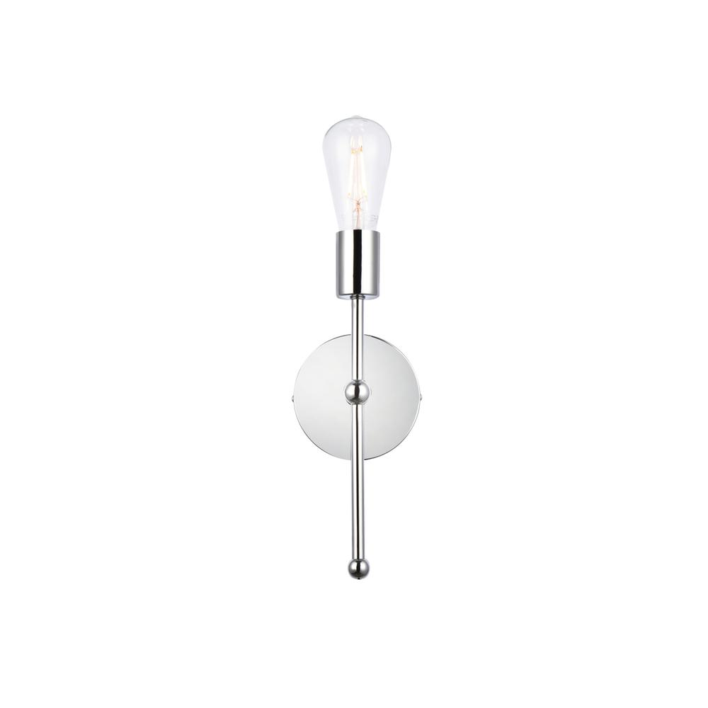 Keely 1 light chrome wall sconce