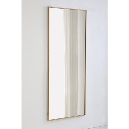 Metal frame Rectangle Mirror 30 inch Brass