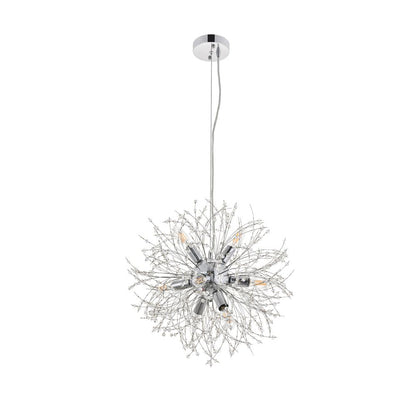 Flores 8 light Chrome Pendant