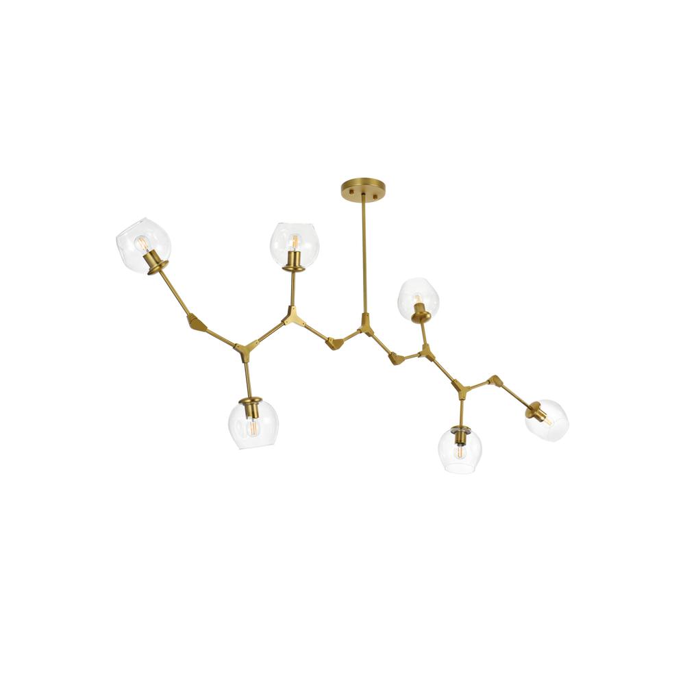 Cavoli 70 inch Chandelier in Brass