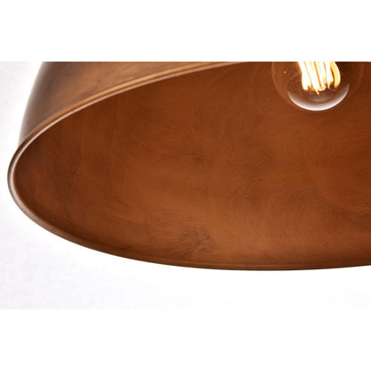 Merce Collection Pendant D15 H10 Lt:1 Manual Brass Finish