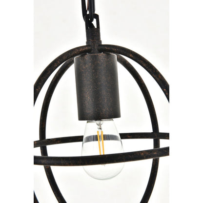 Octavia 1 Light Dark Brown Pendant