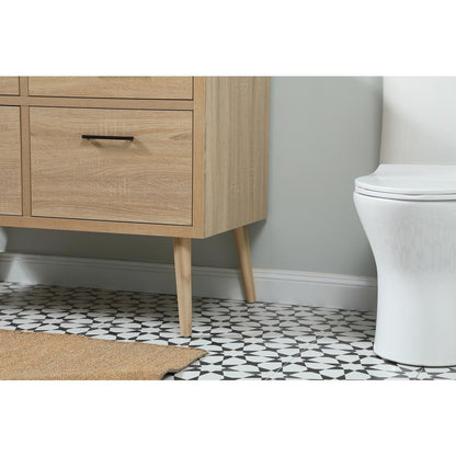 42 inch Single bathroom vanity in mango wood