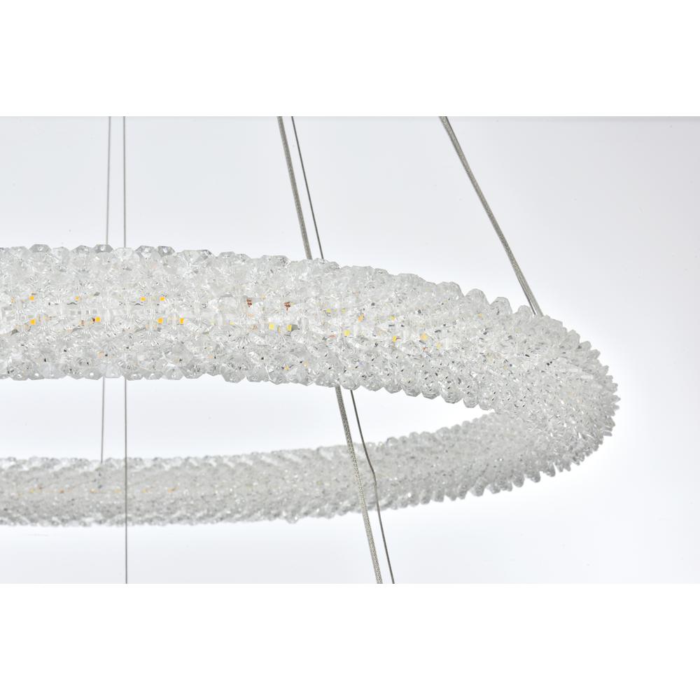 Bowen 28 inch Adjustable LED Chandelier in Chrome