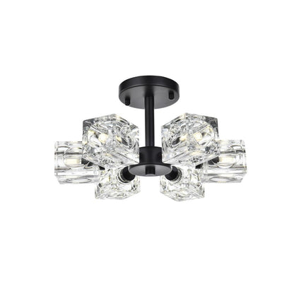 Lyra 14 inch Flush Mount in Black
