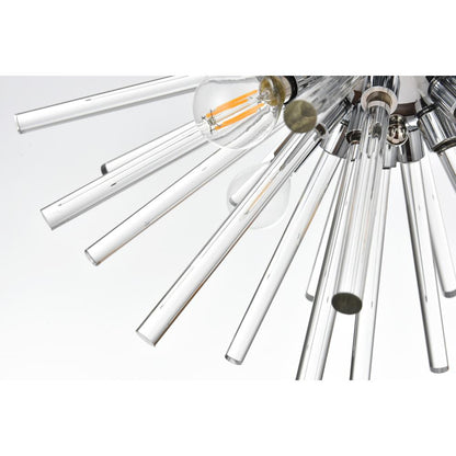 Sienna 18 Inch Crystal Rod Wall Sconce In Chrome