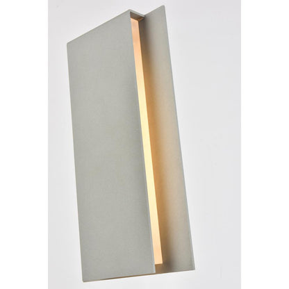 Raine Integrated LED wall sconce  in silver