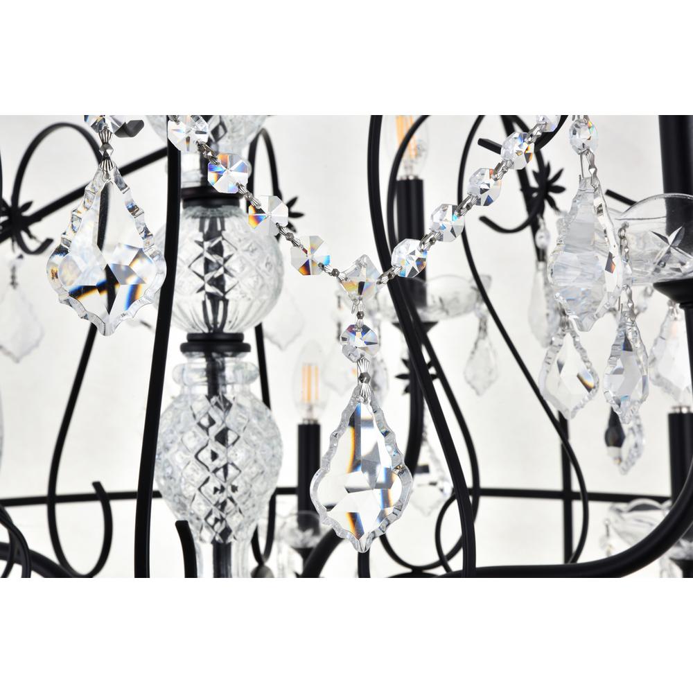 Cordelia 12 Light black Crystal Pendant