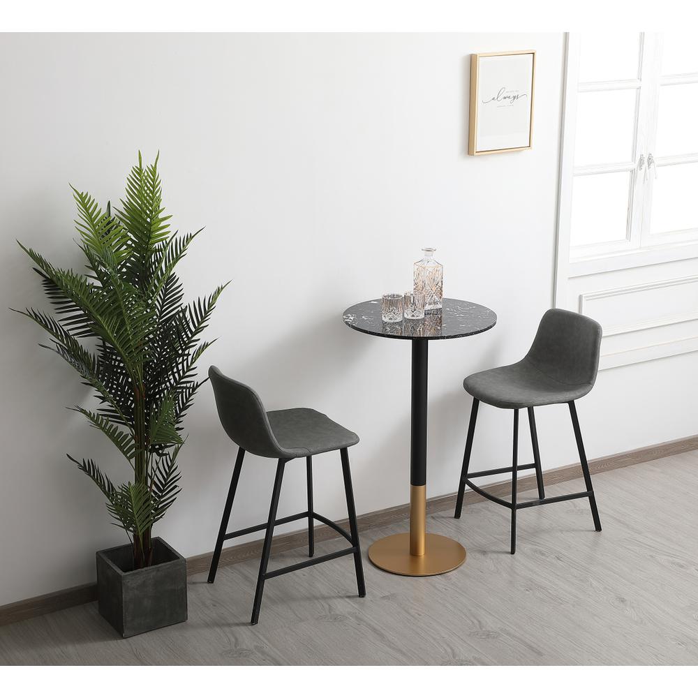 23 inch pub table in black