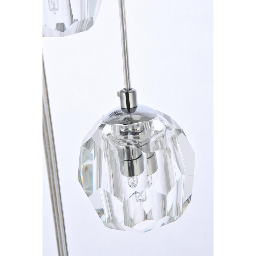 Eren 10 lights Chrome pendant