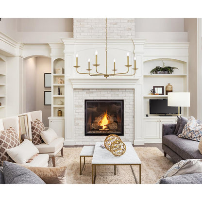 Cohen 42 inch pendant in brass