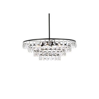 Ella 28 inch pendant in black