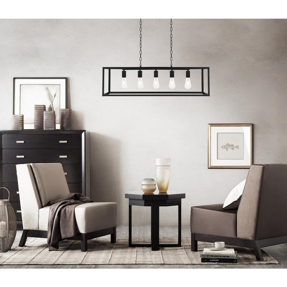 Resolute 5 light black Pendant