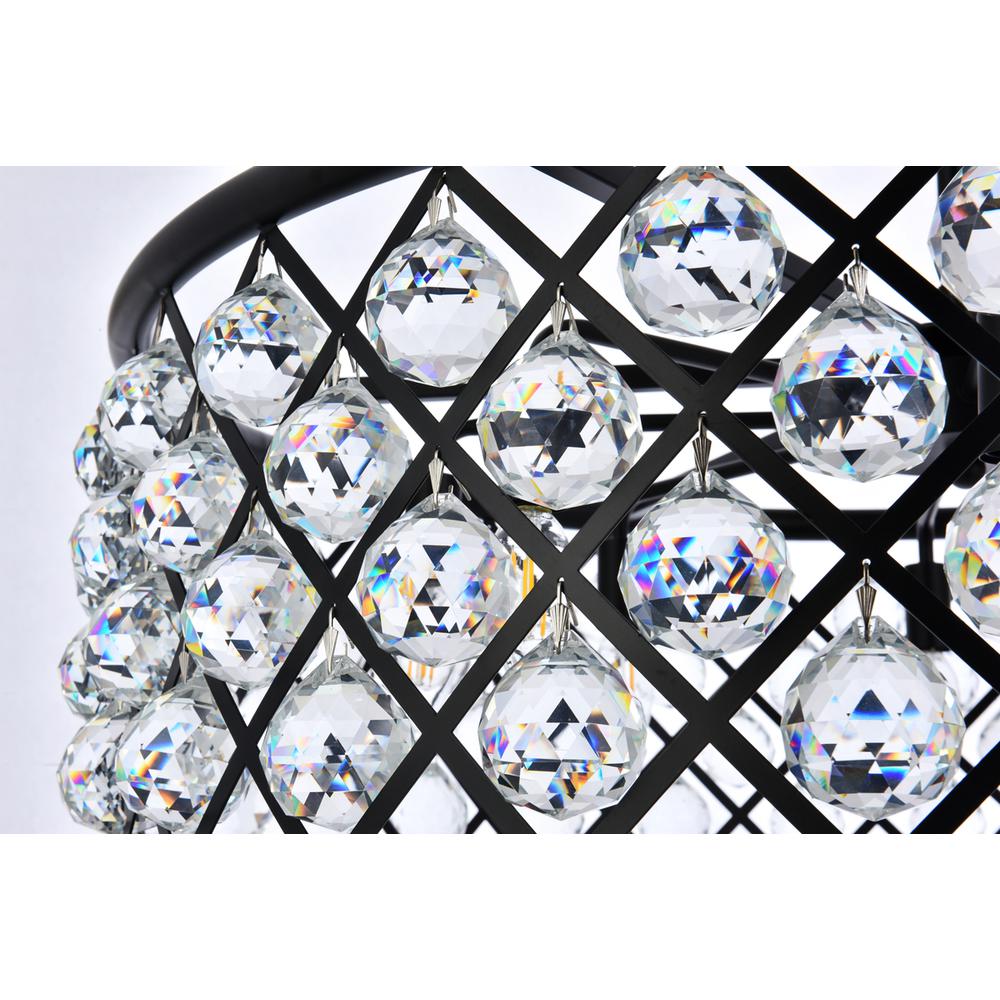 Madison 8 light Matte Black Chandelier Clear Royal Cut Crystal