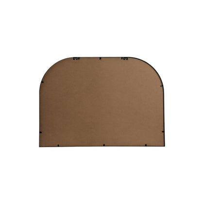 Metal Frame Arch Mirror 42x30 Inch in Black