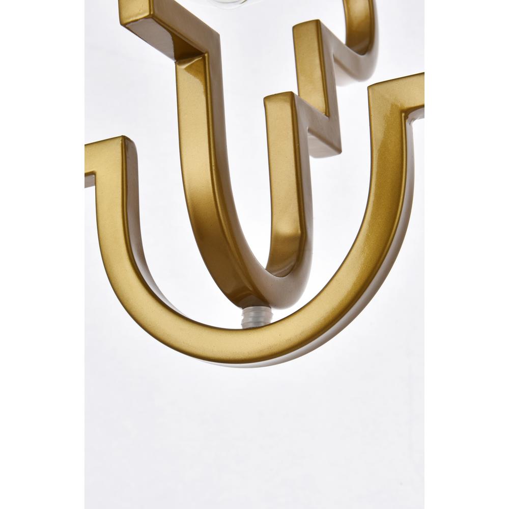 Sandara 1 light pendant in brass