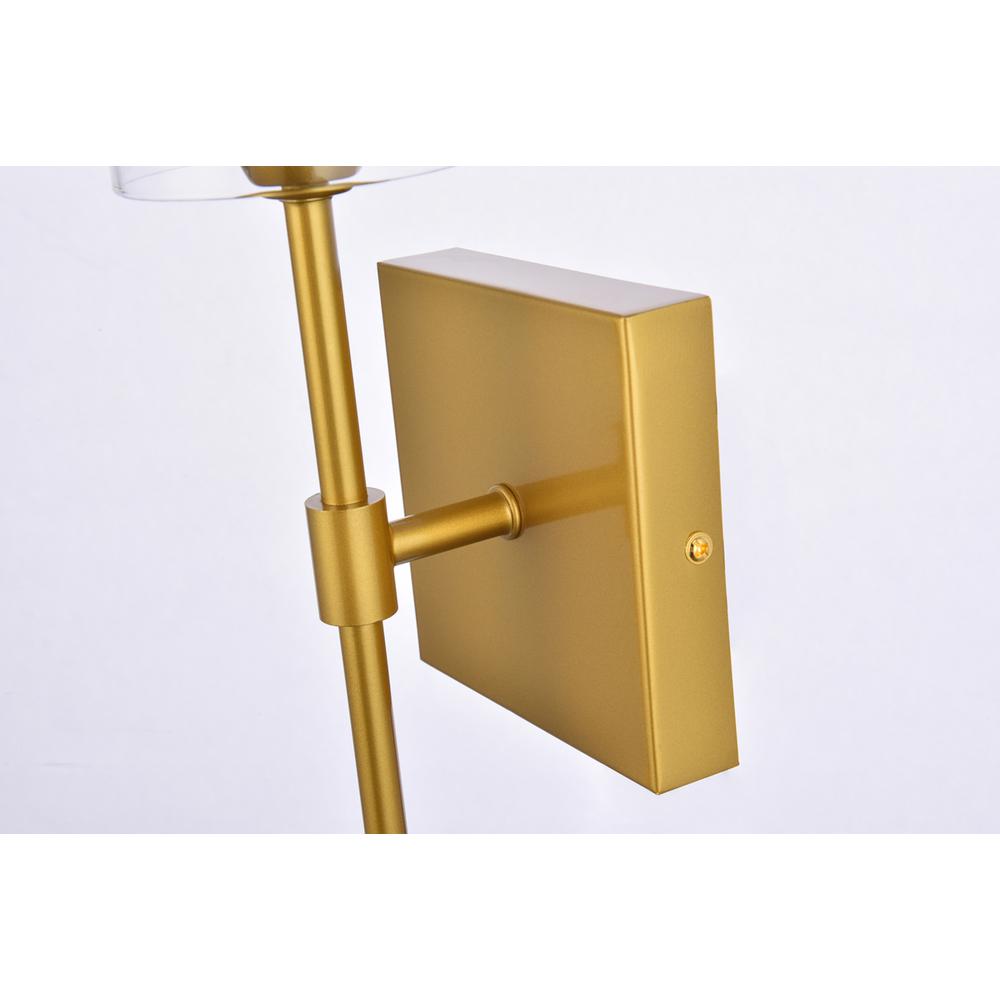 Elsreth 1 light brass wall sconce
