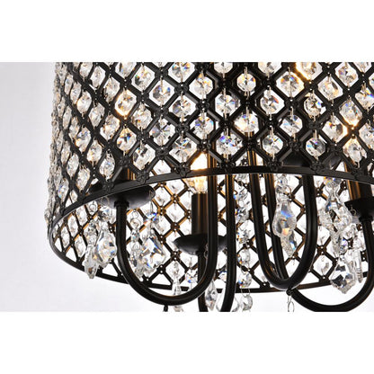 Elise 14 inch pendant in black