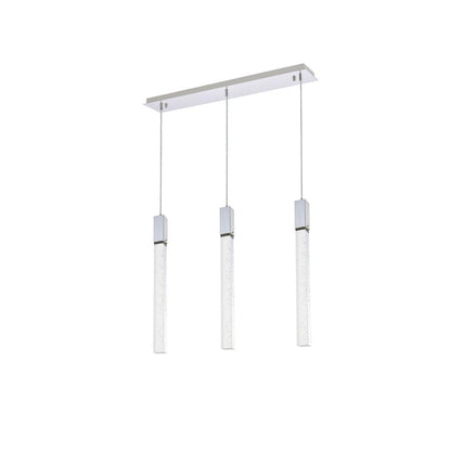 Weston 3 lights pendant in chrome