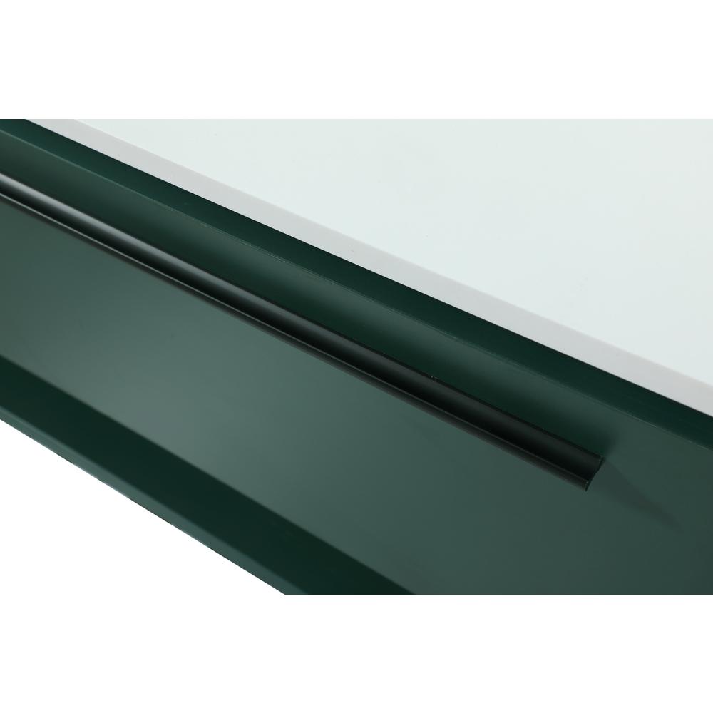 40 inch Single bathroom vanity in green with backsplash