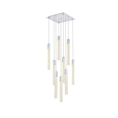 Weston 9 lights pendant in chrome
