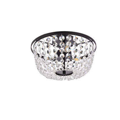 Cora 13 inch flush mount in black