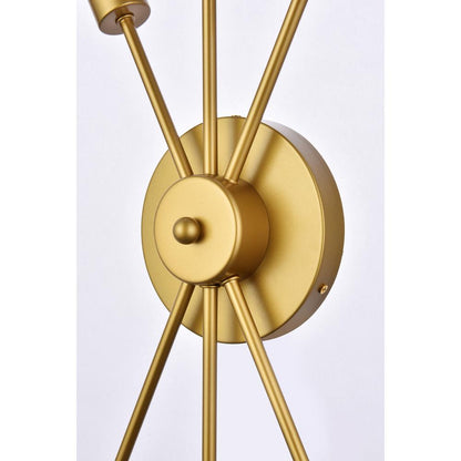 Lucca 11 inch bath sconce in brass