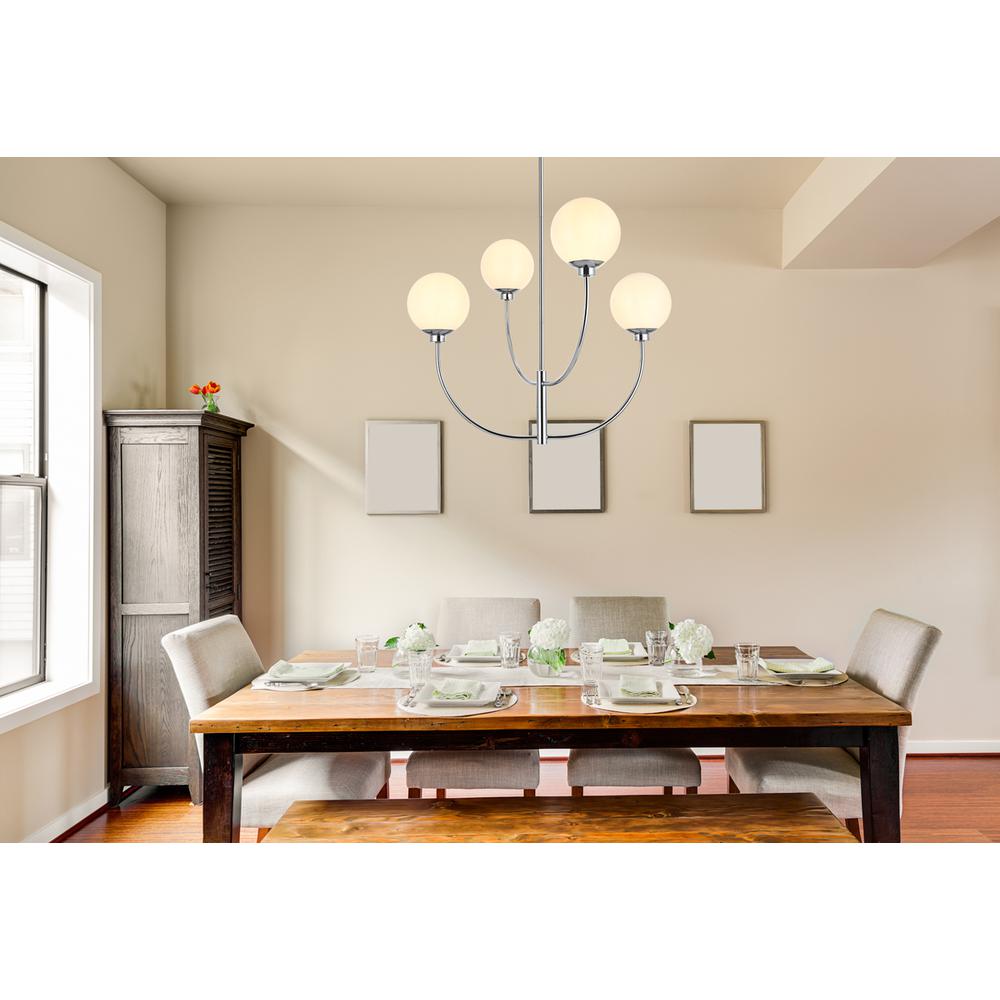 Nyomi 30 inch chandelier in Chrome