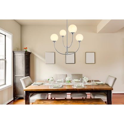 Nyomi 30 inch chandelier in Chrome