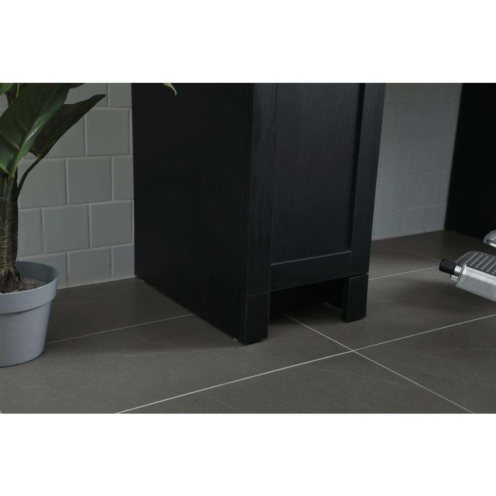 54 Inch ADA Compliant Bathroom Vanity In Black