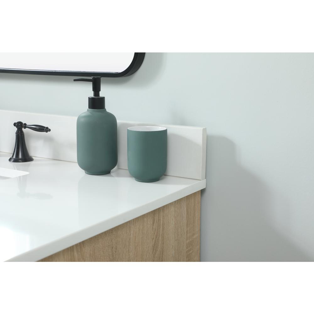 42 inch Single bathroom vanity in mango wood with backsplash