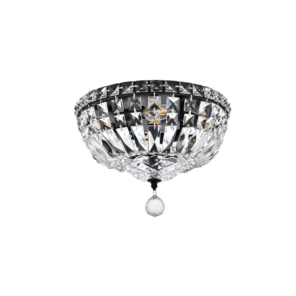 Tranquil 12 inch black flush mount