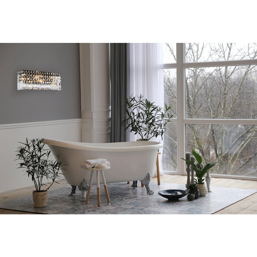 Maxime 18 Inch Black Wall Sconce