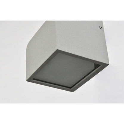Raine Integrated LED wall sconce in silver