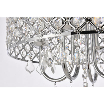 Elise 14 inch pendant in chrome