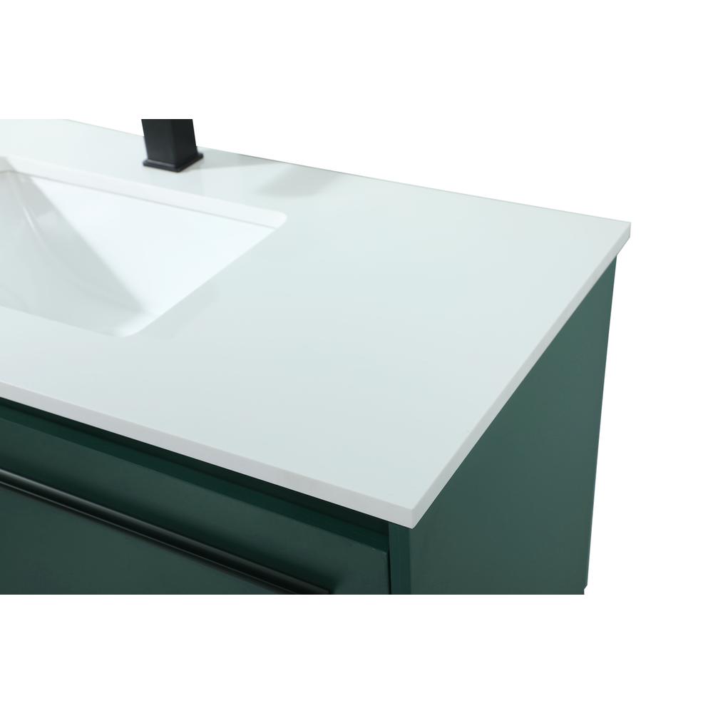 40 inch Single bathroom vanity in green