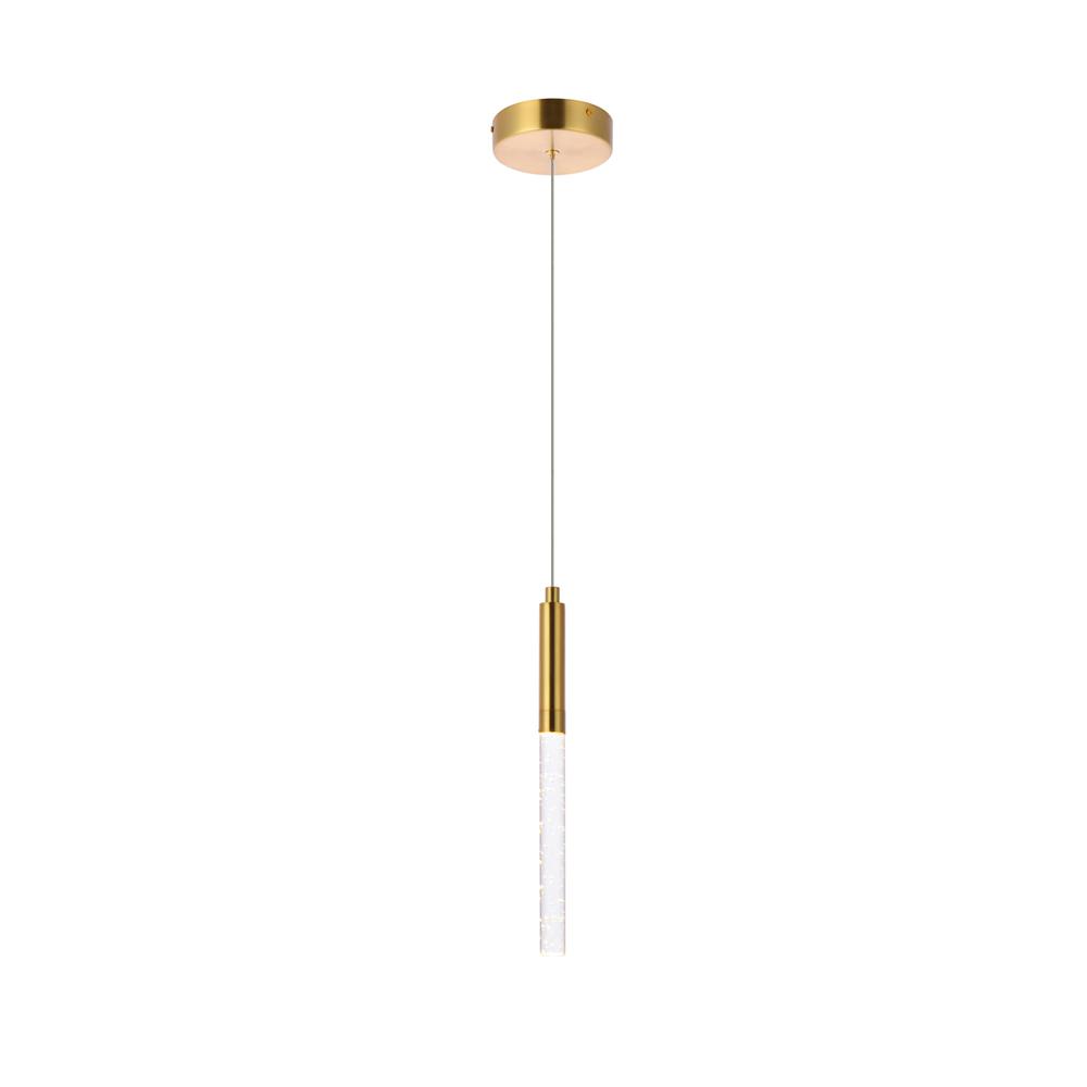 Ruelle 1 light Gold Pendant