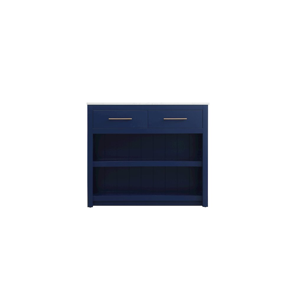42 inch Kitchen Island in Blue